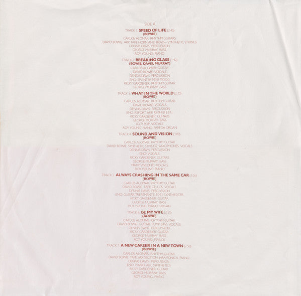 David Bowie - Low (LP, Album, M/Print) - De Platen Aap – Vinylwinkel in Brielle & online webshop voor muziekliefhebbers