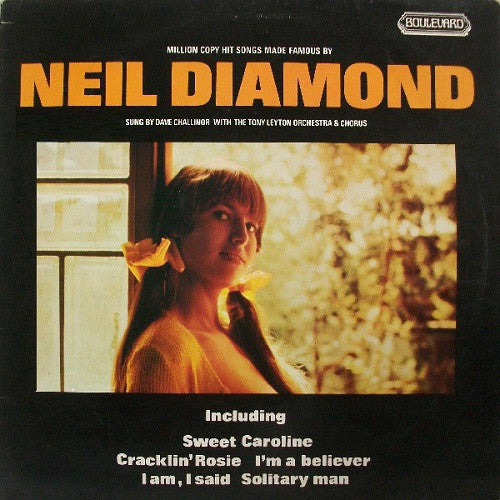 Dave Challinor (2) With Tony Leyton Orchestra & Chorus : Million Copy Hit Songs Made Famous By Neil Diamond (LP, Album)