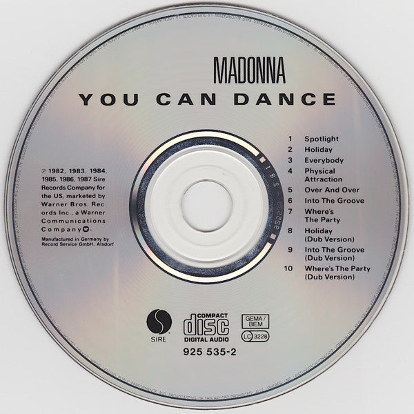 Madonna - You Can Dance (CD, Comp, P/Mixed) - De Platen Aap – Vinylwinkel in Brielle & online webshop voor muziekliefhebbers