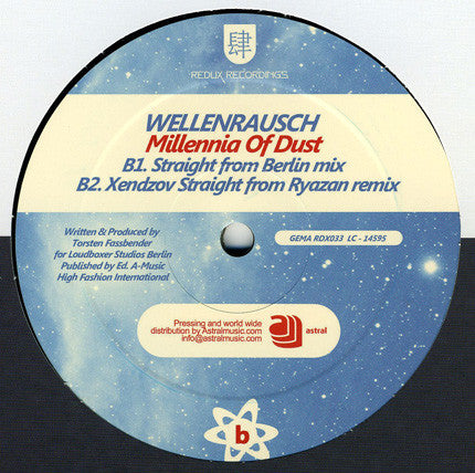 Wellenrausch & Velvet Skies Feat. Tiff Lacey / Wellenrausch : Watching Jupiter & Mars / Millennia Of Dust (12")