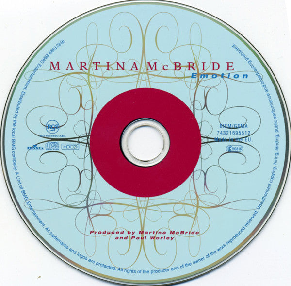 Martina McBride - Emotion (HDCD, Album) - De Platen Aap – Vinylwinkel in Brielle & online webshop voor muziekliefhebbers