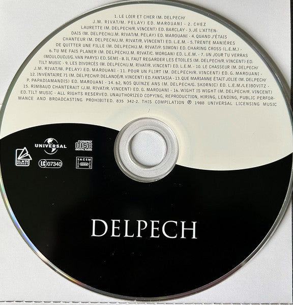Michel Delpech - Delpech (CD, Comp, RM) - De Platen Aap – Vinylwinkel in Brielle & online webshop voor muziekliefhebbers