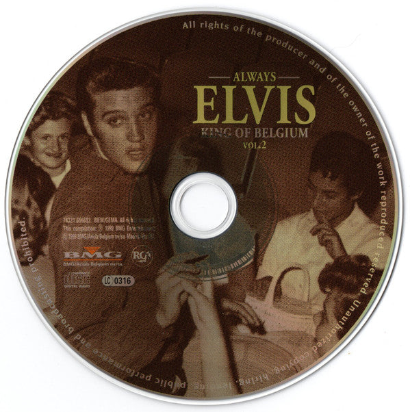 Elvis Presley - Always Elvis (King Of Belgium Vol. 2) (CD, Comp, RM) - De Platen Aap – Vinylwinkel in Brielle & online webshop voor muziekliefhebbers