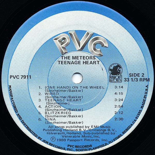 The Meteors : Teenage Heart (LP, Album)