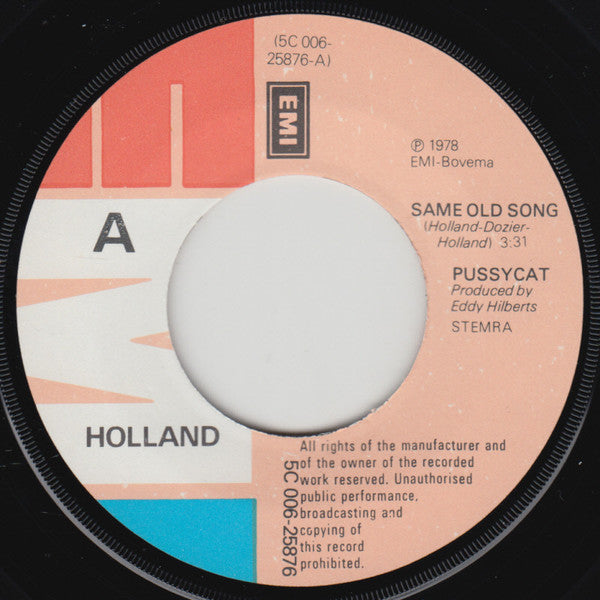 Pussycat (2) : Same Old Song / Stupid Cupid (7", Single)