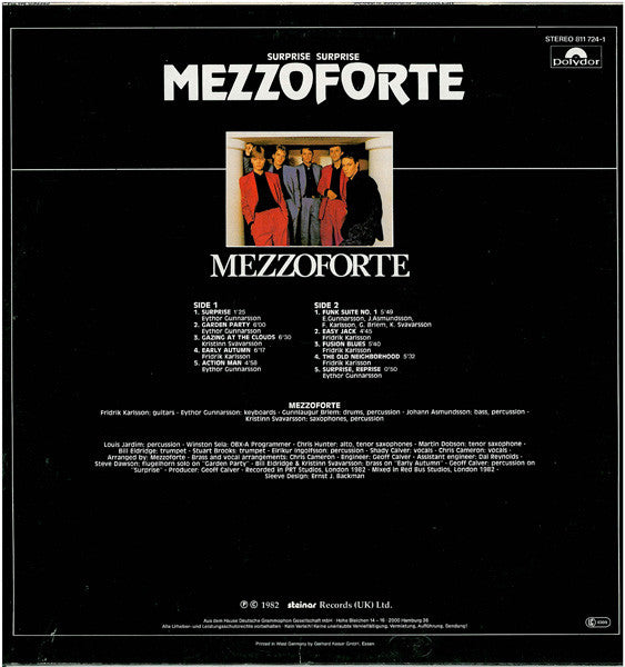 Mezzoforte : Surprise, Surprise (LP, Album)
