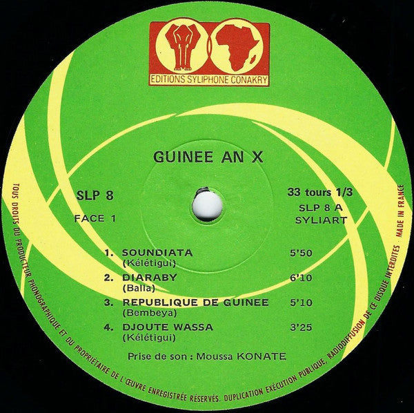 Bembeya-Jazz National*, Balla Et Ses Balladins, Keletigui Et Ses Tambourinis : Guinee An X (Grand Tierce Musical) (LP, Album, RE)