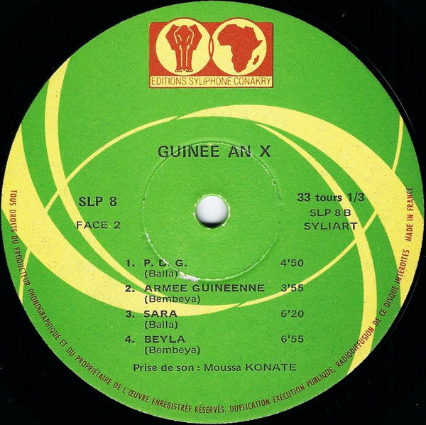 Bembeya-Jazz National*, Balla Et Ses Balladins, Keletigui Et Ses Tambourinis : Guinee An X (Grand Tierce Musical) (LP, Album, RE)