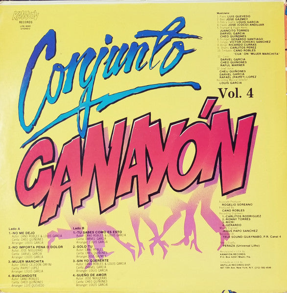 Conjunto Canayón* : Se Me Van Los Pies - Vol. 4 (LP, Album)