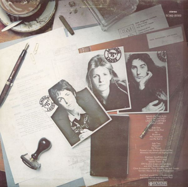 Wings - Band On The Run (LP, Album) - De Platen Aap – Vinylwinkel in Brielle & online webshop voor muziekliefhebbers