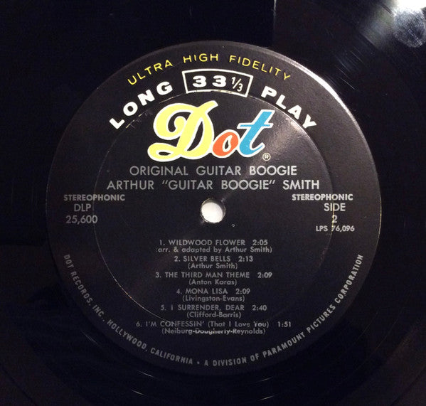 Arthur Smith (2) : Original Guitar Boogie (LP, Album)