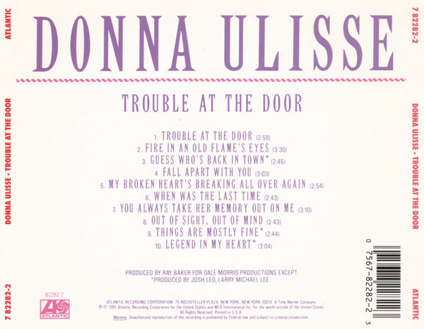 Donna Ulisse : Trouble At The Door (CD, Album)