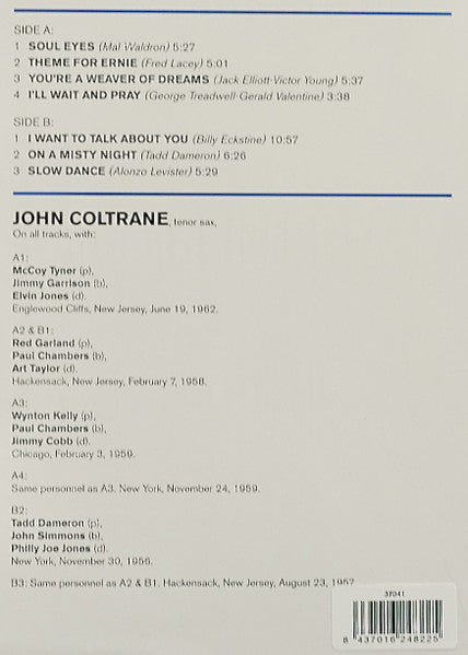 John Coltrane Quartet, The : For Lovers (LP,Compilation,Deluxe Edition,Limited Edition)
