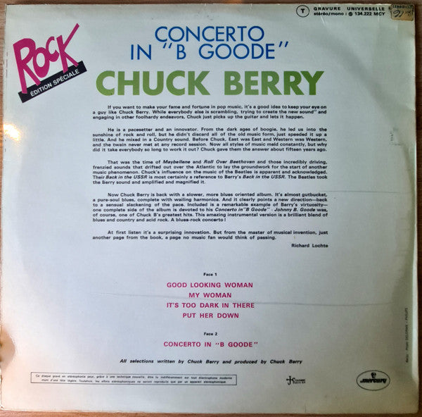 Chuck Berry : Concerto In "B Goode (LP, Album)