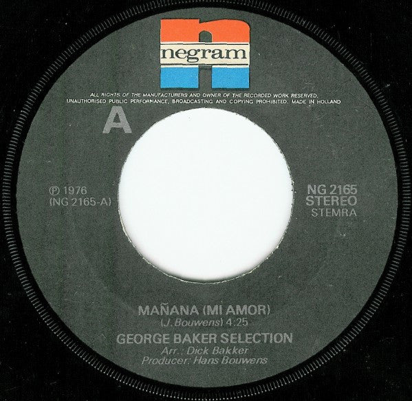 George Baker Selection : Mañana (Mi Amor) (7", Single)