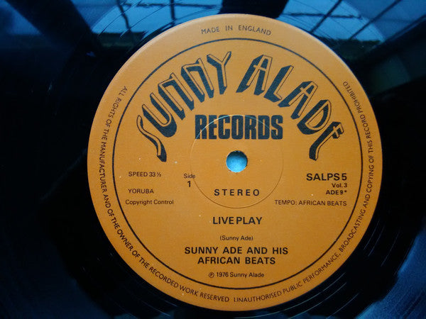Sunny Ade & His African Beats* : Vol. 3 (LP, Album)
