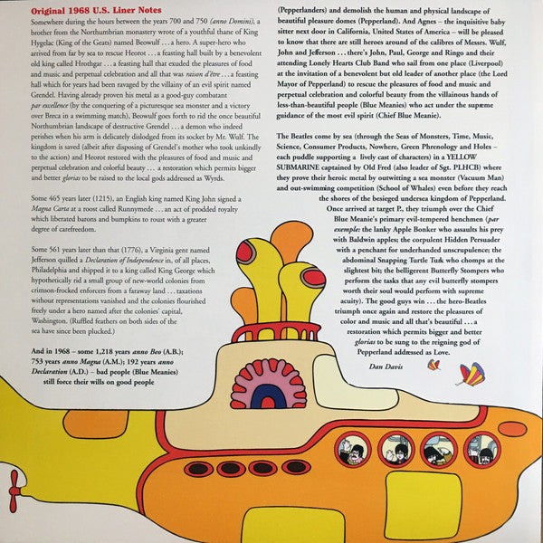The Beatles - Yellow Submarine (LP, Album, RE, 180) - De Platen Aap – Vinylwinkel in Brielle & online webshop voor muziekliefhebbers