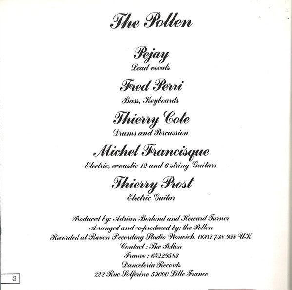 The Pollen - Contrasts (CD, Album) - De Platen Aap – Vinylwinkel in Brielle & online webshop voor muziekliefhebbers
