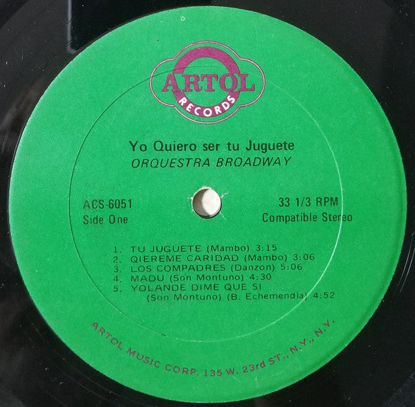 Orquestra Broadway* : Yo Quiero Ser Tu Juguete (LP, Album)
