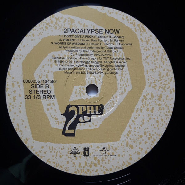 2Pac - 2Pacalypse Now (2xLP, Album, RE, 180) - De Platen Aap – Vinylwinkel in Brielle & online webshop voor muziekliefhebbers