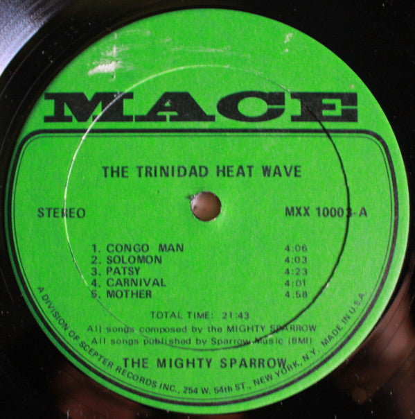 Mighty Sparrow : Trinidad Heat Wave (LP,Album,Stereo)