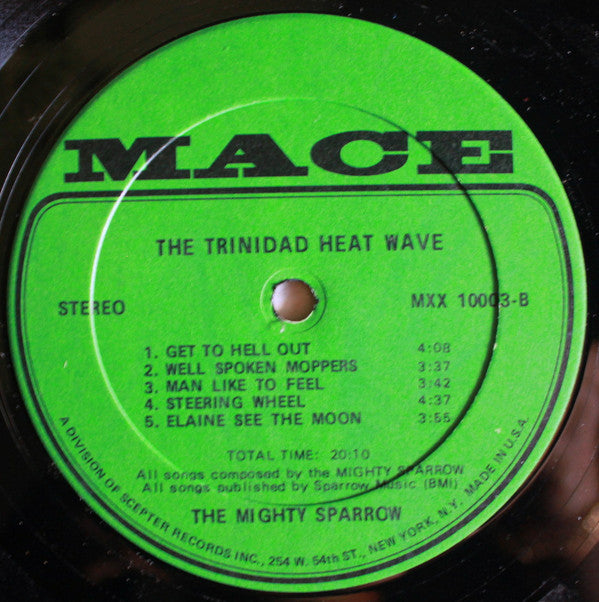 Mighty Sparrow : Trinidad Heat Wave (LP,Album,Stereo)