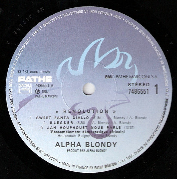 Alpha Blondy And The Solar System : Revolution (LP, Album)