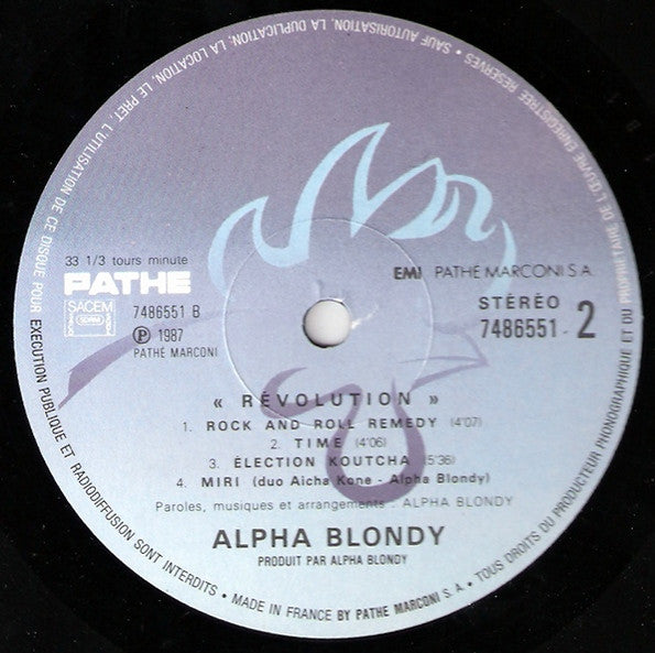 Alpha Blondy And The Solar System : Revolution (LP, Album)