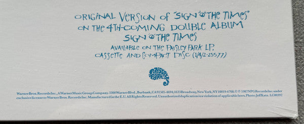 Prince : Sign "O" The Times  (12", Maxi, RSD, RE)