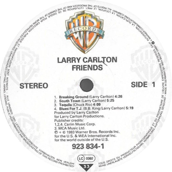 Larry Carlton : Friends (LP, Album)