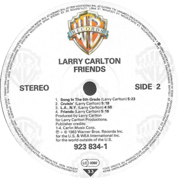 Larry Carlton : Friends (LP, Album)