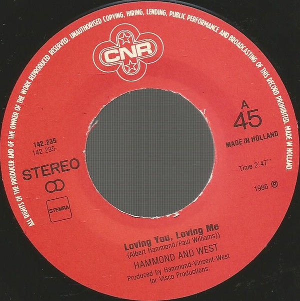Hammond* And West* : Give A Little Love (7", Single)
