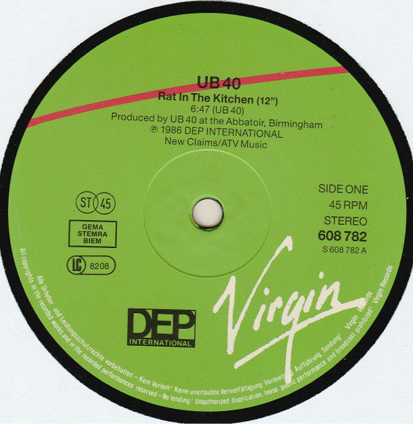 UB40 : Rat In Mi Kitchen (12")