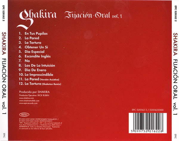 Shakira - Fijación Oral Vol. 1 (CD, Album) - De Platen Aap – Vinylwinkel in Brielle & online webshop voor muziekliefhebbers