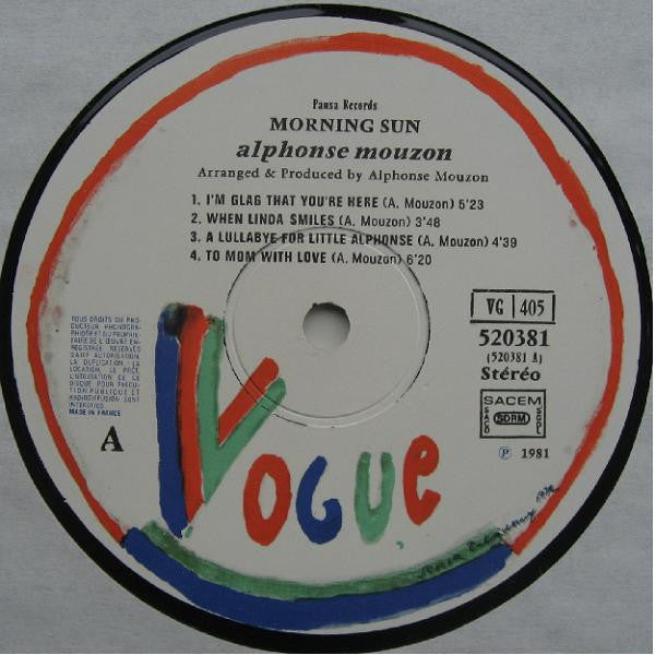 Alphonse Mouzon : Morning Sun (LP, Album)