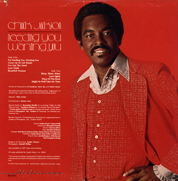 Chuck Jackson : Needing You, Wanting You (LP, Album)