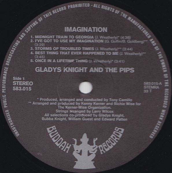 Gladys Knight & The Pips* : Imagination (LP, Album)