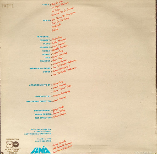Pete "El Conde" Rodriguez* : Soy La Ley (LP, Album)