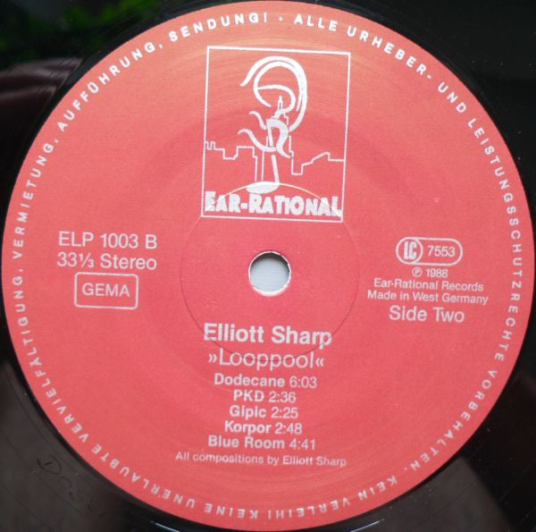 Elliott Sharp : Looppool (LP, Album)