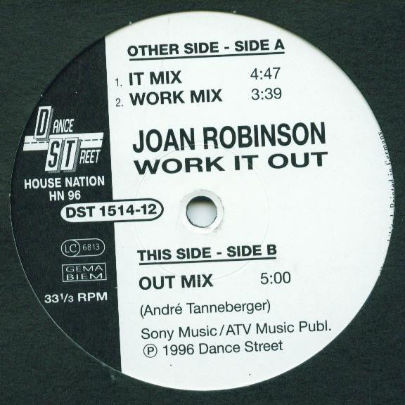 Joan Robinson : Work It Out (12")