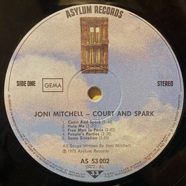 Joni Mitchell : Court And Spark (LP, Album, Gat)