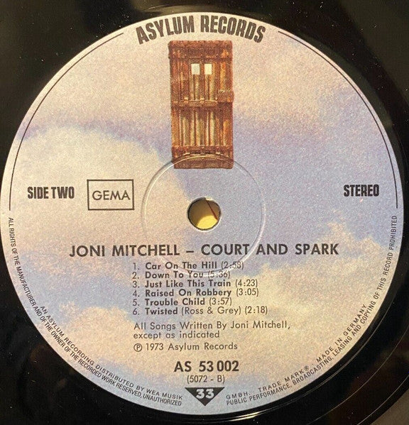 Joni Mitchell : Court And Spark (LP, Album, Gat)