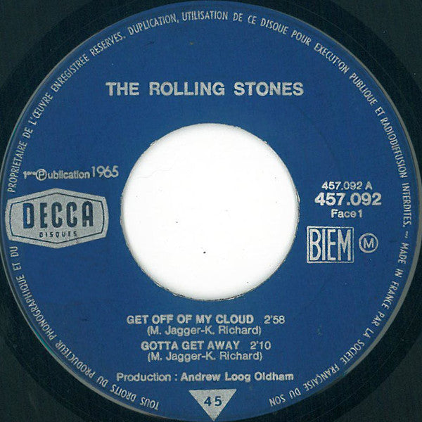 The Rolling Stones : Get Off Of My Cloud (7", EP)
