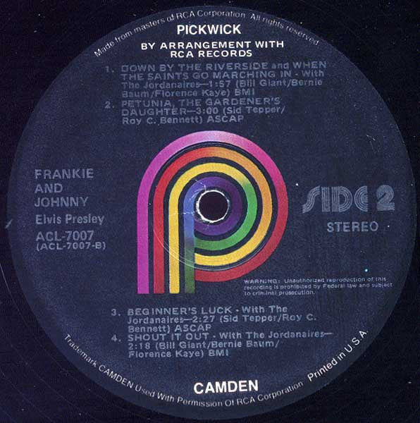 Elvis* : Frankie & Johnny (LP)