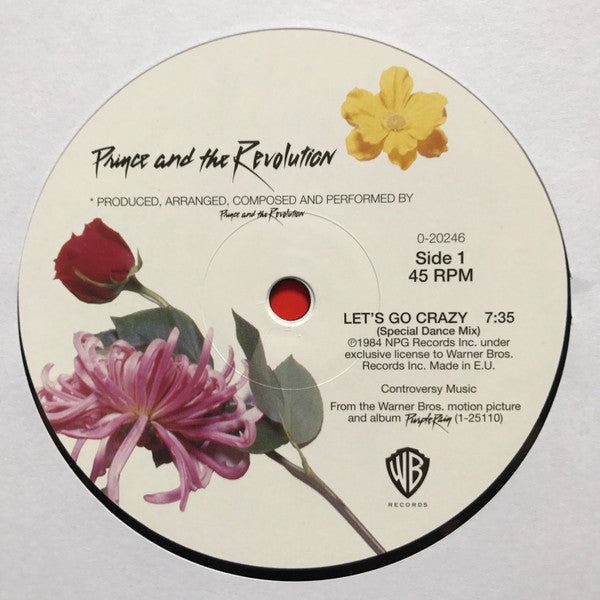 Prince And The Revolution : Let's Go Crazy (12", Maxi, RE)