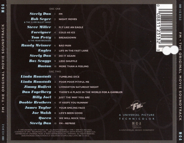 Various : FM (The Original Movie Soundtrack) (2xCD, Comp, RE, RM)