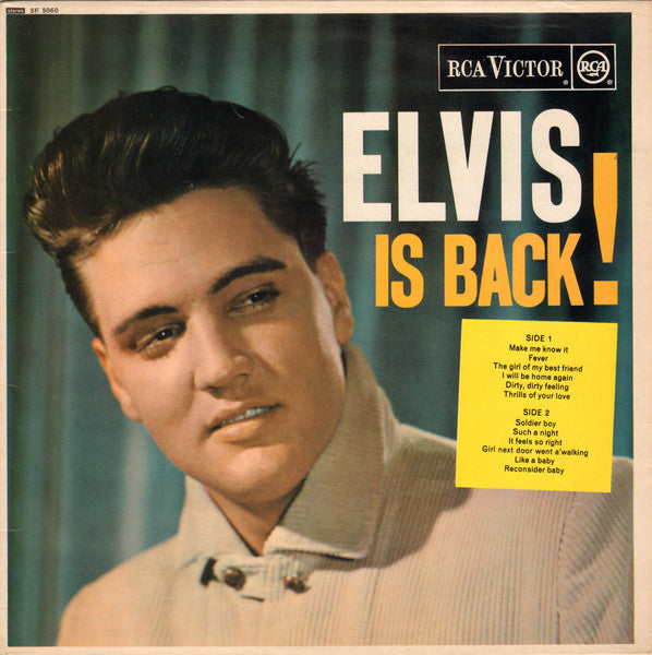 Elvis Presley : Elvis Is Back! (LP, Album, RE)