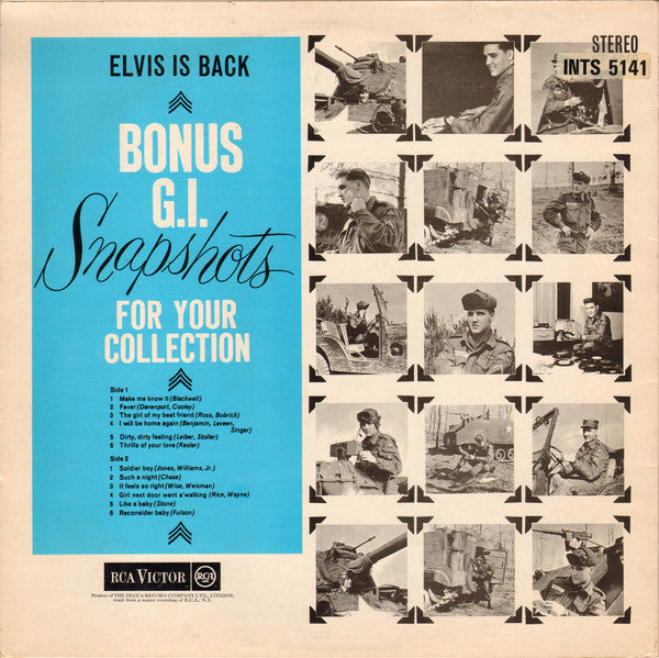 Elvis Presley : Elvis Is Back! (LP, Album, RE)