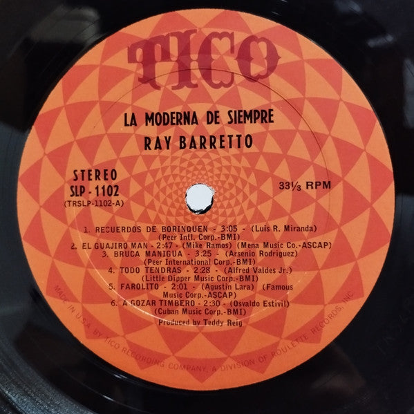 Ray Barretto Y Su Orquestra : La Moderna De Siempre (LP, Album)