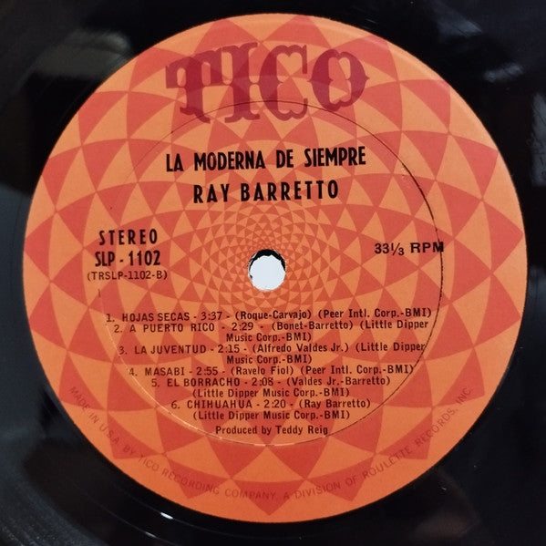 Ray Barretto Y Su Orquestra : La Moderna De Siempre (LP, Album)